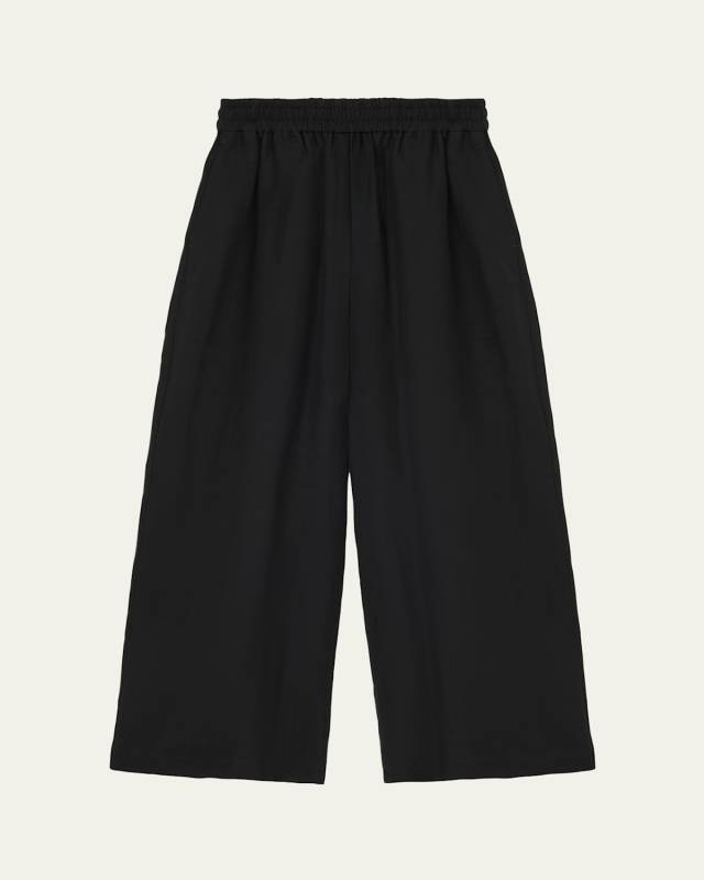 Linen Cropped Trousers